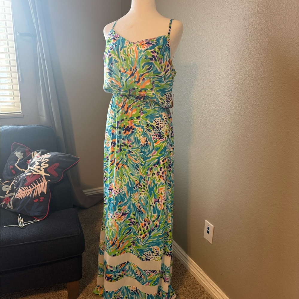 Lilly Pulitzer Deanna Sea Soirée Maxi Dress NWT